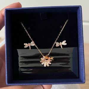 Swarovski earring and necklace set